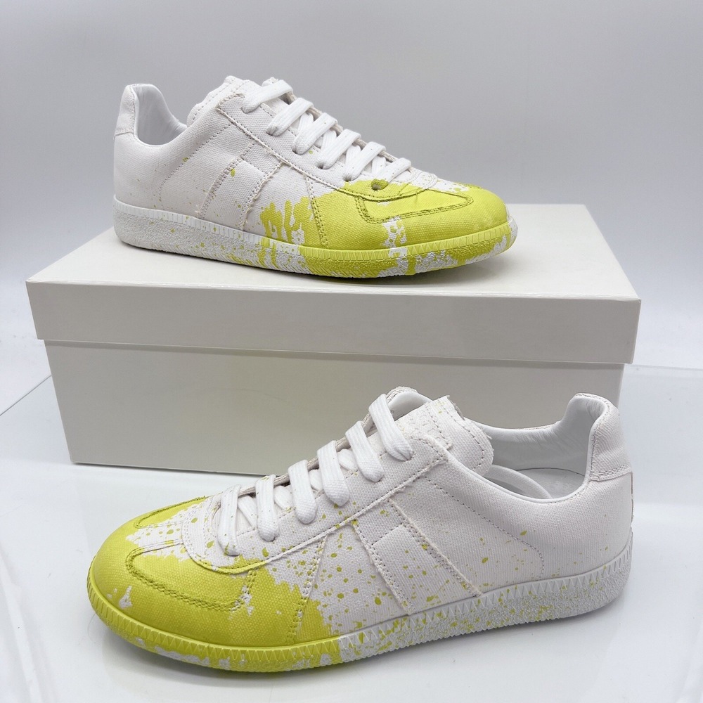 MM6 Maison Margiela Replica Sneaker Paint Splatter White Womens EU 37 US 7 $670